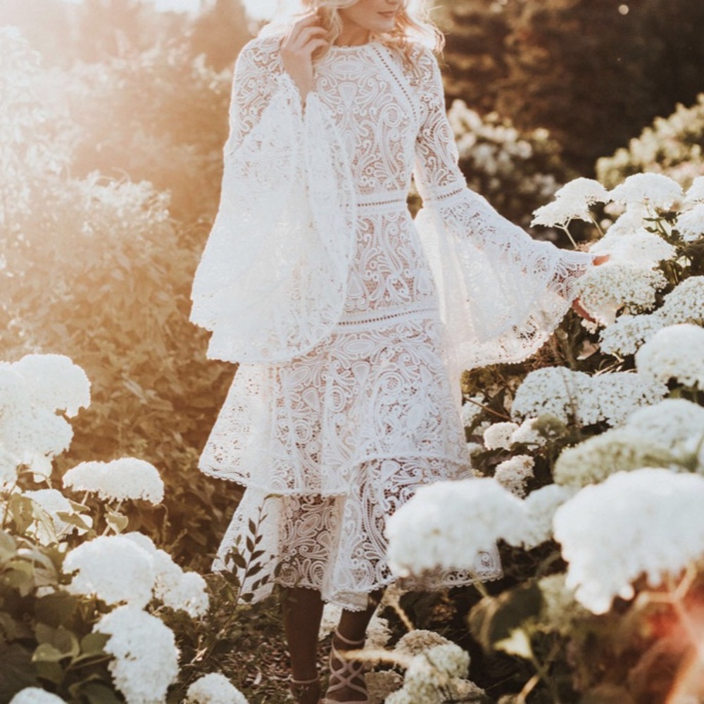 Alexis crochet gown